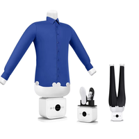 Sèche-linge de voyage portable, machine à repasser pliable, 1400W, défroisseur automatique avec prise universelle pour les voyages d'affaires