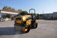 Compacteur routier hydraulique à double tambour de 5 tonnes avec moteur diesel, mini-rouleau compresseur autoporté pour asphalte