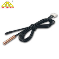 Termistor keandalan tinggi kualitas terbaik 10k 50k 15m Ip67 2k Sensor suhu Ntc kulkas Sensor suhu