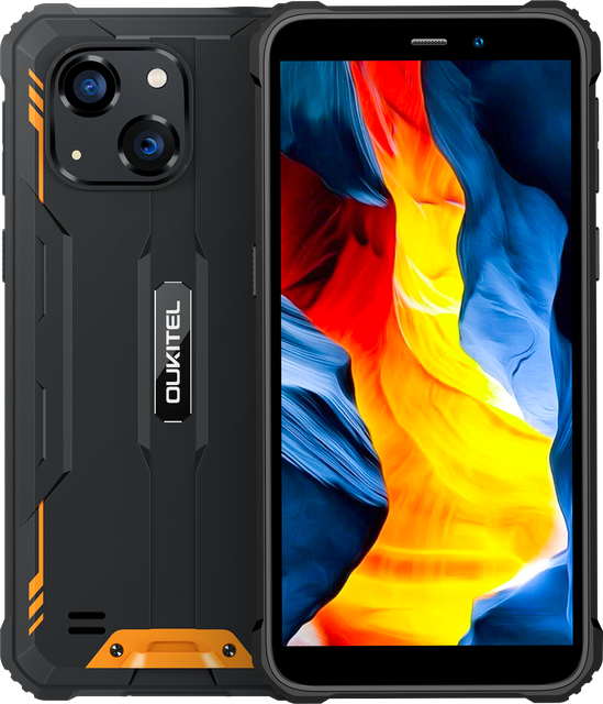 OUKITEL WP32 6 HD+ LCD Display 6300mAh Battery IP68 Rugged Android 13 Smartphone 4GB+128GB GPS Navigation NFC Features
