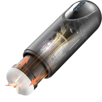 Masturbador Masculino Automático con Función de Succión y Empuje, Juguete Sexual Eléctrico Vibrador de Manos Libres para el Placer Masculino
