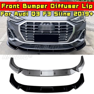 <b>For</b> Audi Q3 F3 Sline 2019+ Body Kit Front Bumper <b>Diffuser</b> Front Bumper Spoiler Splitter Lip Protector Cover <b>Car</b> Accessories - Product Image 1