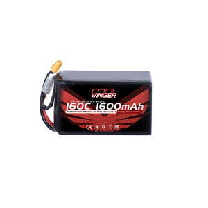 JAHORN High Performance 160C 1600mAh 22.2V 6S LiPo Battery, 35.52Wh Lithium Polymer Pack Power <b>Accessory</b> for FPV Racing <b>Drone</b> - Product Image 3