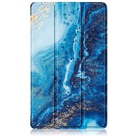 Étui intelligent en cuir PC+PU avec impression magnétique anti-flexion/ couleur unie pour Honor Pad X7 8.7 2025
