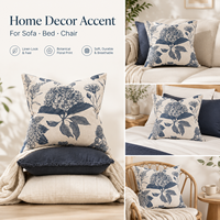 Housse de coussin avec fermeture éclair invisible sur mesure pour canapé ou lit de salon
