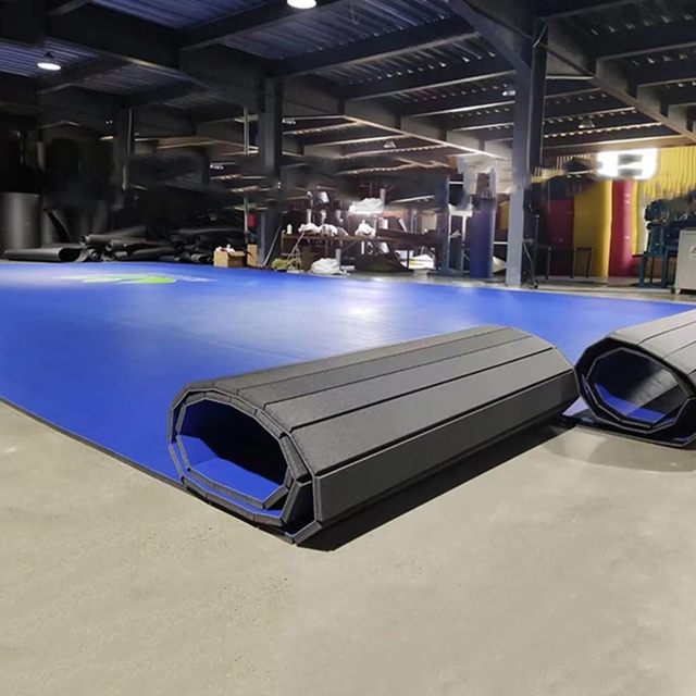 Wholesale High Quality Foam Roll Mat for Sanda Thai Boxing Training Martial Arts Mats Non-Slip Thickened