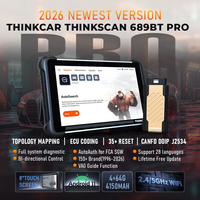 THINKCAR THINKSCAN 689BT PRO Scanner de diagnostic Bluetooth avec fonction IA, prend en charge CANFD, 35 réinitialisations, cartographie topologique, codage ECU