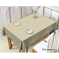 Nappe de table en PVC moderne, imprimée, durable, résistante à la chaleur, imperméable, anti-taches, écologique, facile à nettoyer, pour la maison et les fêtes