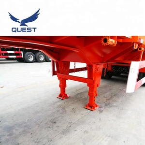 Remolque de camión de plataforma plana de <span class=keywords><strong>4</strong></span> <span class=keywords><strong>ejes</strong></span> usado, semirremolque de contenedores de <span class=keywords><strong>segunda</strong></span> <span class=keywords><strong>mano</strong></span> - Product Image 6