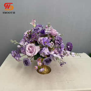 SMOOTH Small 30cm Flower Ball <strong>White</strong> <strong>Green</strong> Rose Flower Centerpiece Ball <strong>Bouquet</strong> for <strong>Wedding</strong> Events - Product Image 5