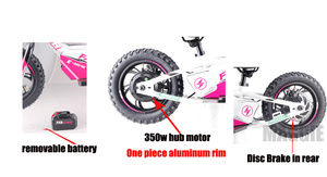 Bicicleta Sin pedal para niños de 250W, 36V, 12 pulgadas, bicicleta de equilibrio eléctrica para niños <span class=keywords><strong>y</strong></span> bebés - Product Image 4
