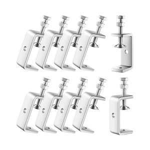 10 Stück Edelstahl Mini Tiger Clamp 1 Zoll Hochleistungs-U-Klemmen Stabile breite Backen öffnung 2 Zoll für die Metall holz bearbeitung - Product Image 1