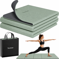 Tapis de yoga pliable 50000 plis, résistant aux fissures, en mousse multicouche, pour le yoga et le fitness