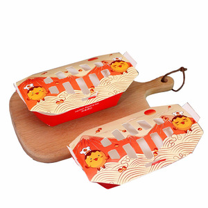 กล่องกระดาษคราฟท์เกรดอาหาร,กล่องบรรจุภัณฑ์แบบใช้แล้วทิ้งกันน้ำมันสำหรับใส่อาหารสั่งกลับบ้าน - Product Image 1