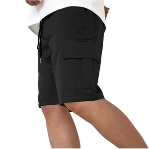 Mens Shorts Cargo Relaxed Fit Elastic Waist Drawstring Cargo Shorts Multi Pocket Summer Casual Beach Sport Shorts - Product Image 2