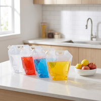 Réservoir d'eau pliable jetable imprimé sur mesure, sans BPA, en PE, pour jus, bière, brandy, situations d'urgence – Vente directe usine