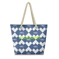 Sac fourre-tout en toile de chanvre pour sororité, le plus vendu et à prix abordable, réutilisable, de haute qualité, sac de week-end