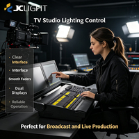 Console d'éclairage de scène professionnelle, écran tactile pliable de 15,6 pouces, 6 sorties DMX512, MA-NET ARTNET, UPS intégré avec flight case