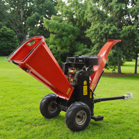 Livraison Gratuite Certificat CE 15 CV Broyeur de Branches Hydraulique Compact à Auto-Alimentation Déchiqueteuse à Bois Diesel