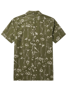Marvellous Cost 100% Organic Cotton Print Camp Collar Short Sleeve Sustainable Abstract <b>Repeat</b> Pattern Tropical Shirts For Men - Product Image 2