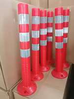 Poteau de signalisation routière flexible en plastique réfléchissant haute visibilité PU, poteau de signalisation de sécurité routière, poteau de signalisation de circulation