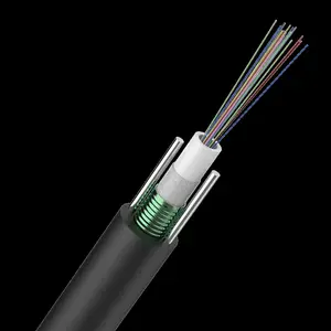 Fibra optica cabel供应商GYXTW装甲室外光缆光缆价格4 6 8 12芯24芯单模光缆