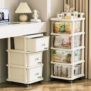 Chariot de <span class=keywords><strong>rangement</strong></span> coulissant en plastique mobile à <span class=keywords><strong>bas</strong></span> prix, tiroir, armoire - Product Image 3