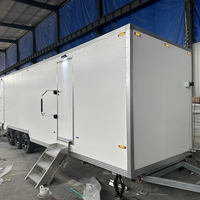 Remorque WC mobile de luxe de 800 cm pour toilettes publiques et sanitaires