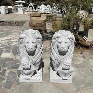 En vente moderne de Style européen chinois <span class=keywords><strong>Sculpture</strong></span> décorative extérieure Big Stone Lion Statue - Product Image 3