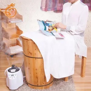 2020 yeni ürünler sağlık düşük fiyat ahşap ayak sauna banyo küvetleri pedikür ayak spa buhar kovası