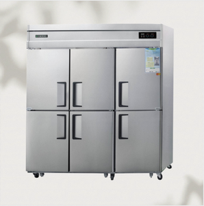 Réfrigérateur-congélateur combiné 6 portes de 65 pieds cubes en acier inoxydable avec refroidissement par ventilateur, contrôle numérique de la température et porte à fermeture automatique - Product Image 1