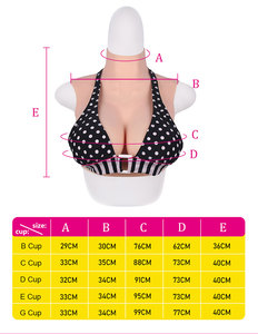 Boob chéo tủ quần áo ngực boobies cho nam giới núm vú vú Silicone hình thức cho mặc quần áo chéo shemale chuyển giới - Product Image 6