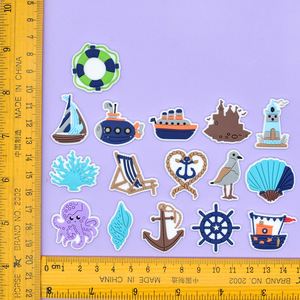 Adornos Personalizados de PVC para Zapatos con Diseños Náuticos, Submarinos y Marítimos, Decoración para Zuecos de Vacaciones en la Playa - Product Image 3