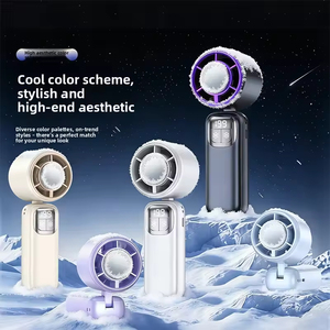 New Smart Semiconductor Ice-compress High-speed Brushless Motor 2000mAh Battery Stepless Speed Outdoor Portable Silent <b>Fan</b> - Product Image 2