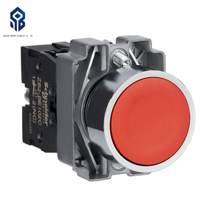 Schneider Brandneuer und Originaler XB2-Serie Drucktaster XB2BA42C (ZB2BA4C+ZB2BZ102C) Rot Flach Montiert Federrückstellung Neue Automatisierung <span class=keywords><strong>Pro</strong></span> - Product Image 1