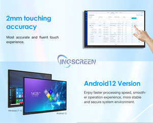 شاشة INGSKREEN تفاعلية ذكية متعددة الوظائف بحجم 55/65/75/85/86 بوصة ودقة 4K فائقة الوضوح للاستخدام التعليمي والمكتبي، مع طبقة حماية عالية التعتيم بتقنية OC - Product Image 4