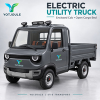 YOTJOULE Camion utilitaire électrique, mini-pick-up, véhicule de transport, véhicule de travail, cabine fermée, benne ouverte, transport d'usine