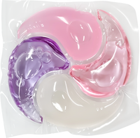 Lessive liquide en perles écologiques OEM, haute concentration, multi-poids, nettoyage en profondeur, parfum floral personnalisé