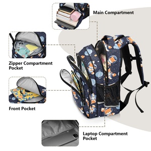 Sac à dos scolaire unisexe grande capacité imperméable pour élèves du primaire, motif personnalisé imprimé avec des personnages pour enfants - Product Image 6