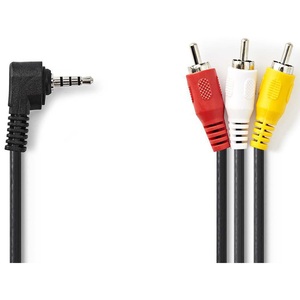 Cable de audio y video de 3.5mm macho a 3x RCA macho de 2m - Product Image 1