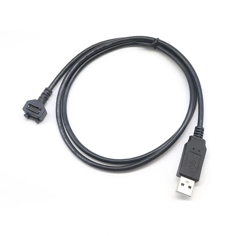 USB cable 14Pin Pitch 1.27 IDC to USB A Male Plug Barcode Scanner Cable For VeriFone VX810 VX820 cable