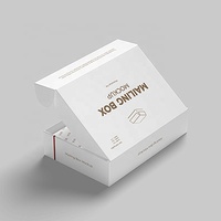 Boîte d'expédition en carton ondulé personnalisée avec logo pour cadeaux, emballage de sous-vêtements, idéale pour les petites entreprises