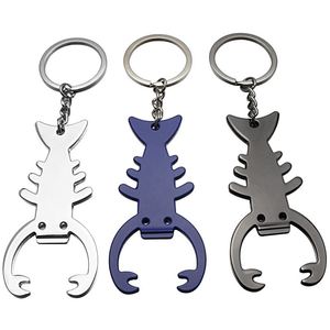 Multi-Functional Lobster Shaped Bottle Opener Metal Keychain Beer Openers Portable <b>Key</b> <b>Rings</b> Bar Tools Gift <b>Accessories</b> - Product Image 3