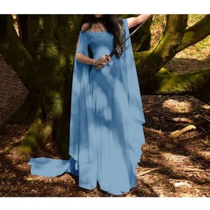 Vestido Medieval de Hada para <span class=keywords><strong>Mujer</strong></span>, Vestido Bohemio Gitano Tribal, Tallas S-5XL, <span class=keywords><strong>Disfraz</strong></span> Medieval de Cosplay - Product Image 2