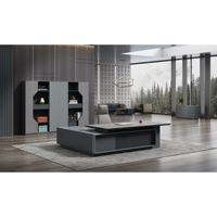 Meubles de bureau en mélamine stratifiés, nouveau design, à vendre, livraison gratuite, amazon