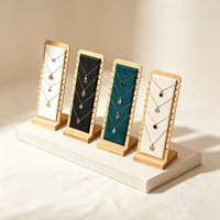 Présentoir à bijoux en bois et cuir détachable pour colliers et chaînes – Offre Spéciale