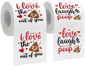 Papier toilette imprimé pour la Saint-Valentin, papier toilette fantaisie personnalisé pour les fêtes - Product Image 6