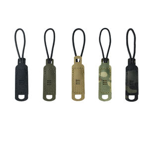 Équipement de défense personnelle Crochet en nylon Poignée de fermeture à glissière Tirette à glissière Cordon de serrage Poignée de fermeture à glissière tactique - Product Image 3