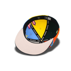 Gorra Ajustada de 6 Paneles con Visera Plana Redonda Personalizada de TCAP China, con Pedrería - Product Image 6