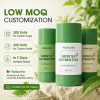 Masque en stick à l'argile de thé vert en stock – Nettoyage en profondeur, contrôle du sébum, exfoliation des pores, hydratation – Vente en gros